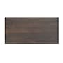 Flash Furniture Bennett Wooden Commercial Indoor Table, 60" x 30", Dark Brown Top/Silver Base (GSF3060DBT2222S)~#|#~81A15BA0-4B5A-4DFD-8AD9D0F43C30FF40_sc7