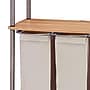 Household Essentials 3-Section Rolling Laundry Sorter with Lid, Steel, Ashwood (7051-1)~#|#~81C2FC9F-D3D9-40E0-9E95AEF71A77A48B_sc7