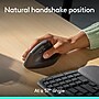 Logitech Wave Keys & Lift Vertical Ergonomic Wireless Keyboard and Mouse Combo, Graphite (920-013610)~#|#~81C96035-E196-4987-AD0CFAE199F0351A_sc7