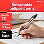Staples Retractable Ballpoint Pens, Fine Point, Black Ink, 12 Pack – Smooth, Reliable Writing Pens for Office & School Use~#|#~81EB9FAC-3BA7-43EC-9C986687217DFEA9_sc7