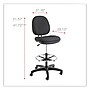 Alera® Interval Series Swivel Task Stool, 100% Acrylic With Tone-On-Tone Pattern, Black~#|#~81F44398-4281-4151-98981979A7939903_sc7