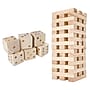 Hey! Play! Wood Stacking Game and Large Dice Set, Natural Wood (80-ZS-TT)~#|#~81F8C3FC-6A9E-4293-86CE9B1A0F16276C_sc7