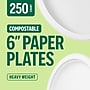 Perk™ Eco Compostable Paper Plates, 6", White, 250/Pack (PK61286)~#|#~8204930B-111A-4698-858A90402CD3BFB8_sc7