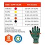 Ergodyne ProFlex 7002-ECO Recycled PU Coated Gloves, 15 Gauge, Green, Small (10562)~#|#~821526E3-B812-4FE7-952956ABEEFCA1FC_sc7