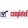Xstamper Eco-Green Completed Rectangle Pre-Inked Stamp, 1 5/8" x 1/2", Blue and Red Ink (036030)~#|#~821F55D4-5198-423F-8C0C172440E40DB9_sc7