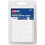 Avery Self-Adhesive Reinforcement Labels on Sheets, 1/4" Diameter, Matte White, 560/Pack (6734)~#|#~8223DF25-86F4-4CB3-8D7E989D8D3BB63D_sc7