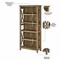 Bush Furniture Key West 66"H 5-Shelf Bookcase with Adjustable Shelves, Reclaimed Pine Laminated Wood (KWB132RCP-03)~#|#~823AD8E1-9FBE-4D14-ADAC7D82B09A8568_sc7