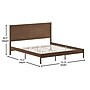 Flash Furniture Kingston Brown Platform Bed with Wooden Slats and Headboard, King (MG09003KBKBRN)~#|#~82480586-5E84-4CBB-A3A73403C992F35C_sc7