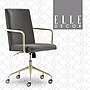 Elle Decor Giselle Fabric Computer and Desk Chair, Light Gray/Gold (CHR10058B)~#|#~82716B96-B246-4140-B564637219D58E39_sc7