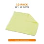 Coastwide Professional Microfiber Cloths, 16" x 16", Yellow, 12/Pack~#|#~827B6292-B5FD-4B28-837907E692767572_sc7