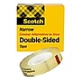 Scotch Permanent Double Sided Tape Refill, 1/2" x 25 yds., 1" Core, Clear (665)~#|#~827C1C9D-0065-4954-8099995DA0F544A6_sc7