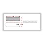 ComplyRight Moistenable Glue Security Tinted Double-Window Tax Envelopes, 3 7/8" x 8 3/8", 50/Pack (DW19W)~#|#~829923B5-EAE7-4F1F-9F5091C8A63A017F_sc7