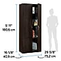 Sauder Select 71"H Storage Cabinet with 4 Shelves, Cinnamon Cherry (419496)~#|#~829D3724-57A0-4D39-B3278358AA2DE9DB_sc7