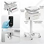Mount-It! MedHub Powered Height-Adjustable Mobile Cart Workstation with Drawers & Built-In Power Strip, White/Gray (MI-16057)~#|#~82A141A5-37CB-4309-BAE8C09056CBF2CB_sc7