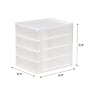 Iris 4-Drawer Desktop Unit, White/Clear, 2/Pack (587013)~#|#~82A43BA2-88C6-4FE5-A55584148BBF4215_sc7