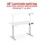 Staples 48"W Electric Rectangular Adjustable Standing Desk, White (ST63148)~#|#~82AE336F-EA98-4B36-817EE13CA9662620_sc7