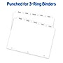 Avery Copier Tab Dividers, Double Reverse Collated, 5-Tab, White, 30 Sets/Box (20406)~#|#~82AE7940-14D0-430D-BDE466C374CD0D58_sc7