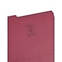 Smead Reinfocred File Folder, 3 Tab, Letter Size, Maroon, 100/Box (13084)~#|#~82BE923F-3D28-496F-B9C36D13DDB0DFAC_sc7
