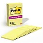 Post-it Super Sticky Notes, 4" x 6", Canary Collection, Lined, 90 Sheet/Pad, 5 Pads/Pack (6605SSCY)~#|#~44D5F765-2CC6-42DC-8787AC2FFA6C6108_sc7