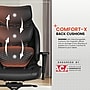 Sharper Image Algrove Comfort-X Ergonomic Faux Leather Swivel Executive Massage Chair, Black/Dark Gray (60117-BLKGRY)~#|#~82CDA48A-85D7-45F3-BB11A588BE5E7630_sc7