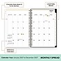 2027 Blue Sky Day Designer 5" x 8" Weekly & Monthly Planner, White/Black (161669)~#|#~82D00D35-A324-464E-A2839026D7C9A2AE_sc7