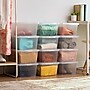 Iris 17 Quart Snap Top Plastic Snap Closure Storage Bin, Clear, 8/Pack (585103)~#|#~82D75476-B51B-4B85-8A47DE5EF3144A40_sc7