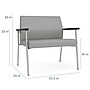 Lesro Mystic Bariatric Vinyl Guest Chair, Blue (MG1401.SSV-01CHLN)~#|#~82D9BECF-12D5-4219-A88D0EAC420AB41E_sc7