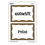 Avery Adhesive Laser/Inkjet Name Badge Labels, 2 1/3" x 3 3/8", White with Gold Border, 100 Labels Per Pack (5146)~#|#~82F88155-2B52-4F86-8B8AD8DA13918BEB_sc7
