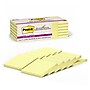 Post-it Recycled Super Sticky Notes, 3" x 3", Canary Collection, 70 Sheets/Pad, 12 Pads/Pack (654R-12SSCY)~#|#~8322ED08-D703-4C4F-B98931AB8A80BA0E_sc7