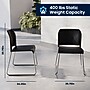 Flash Furniture Hercules Kenai Office Reception Stack Chairs, Black Plastic/Chrome Frame, 5/Pk (5RUT239ANBKCR)~#|#~833DF247-BF7C-4EA0-BA6E2350819D9B81_sc7