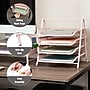 Mind Reader Metal Mesh Front Loading Letter Tray, Letter/Legal Size, Pink (4TPAPER-PNK)~#|#~8343B6F3-D4FA-44C5-BF970C29442BE967_sc7