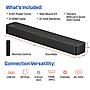 Westinghouse 2.0 Channel Mini Sound Bar, Black (WS200AM)~#|#~8350102B-337F-44F9-AF3E7A3D6DB59524_sc7