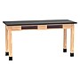 Diversified Woodcrafts School Classroom Rectangular Science Lab Table, 60" x 24", Oak (C7606K30N)~#|#~835104BC-8EB8-4103-975F2EBBD940B57E_sc7