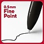 TRU RED™ Retractable Quick Dry Gel Pens, Fine Point, 0.5mm, Black, 5/Pack (TR54486)~#|#~8355342C-1E7C-47B2-88CA1669C858BEA5_sc7