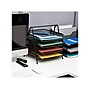 Mind Reader 4-Tier Stackable Paper Desk Tray Organizer, Metal, Black, 2/Pack (4TPAP2PK-BLK)~#|#~835D4DDF-E111-4374-93C9F9EE17277C83_sc7
