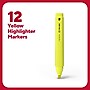 TRU RED™ Tank Highlighter with Grip, Chisel Tip, Yellow, Dozen (TR54579)~#|#~83783945-B58F-4660-A94D265C4B666FBE_sc7