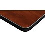 Regency Kobe 84" Flip Top Mobile Training Table- Cherry & 3 'M' Stack Chairs- Blue~#|#~83810674-673B-40A4-BB75EF52D88666AE_sc7