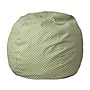 Flash Furniture Cotton Twill Small Dot Kids Bean Bag Chair, Green~#|#~838B0623-CDBA-4E3B-AA959BC15626D633_sc7