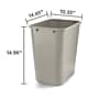Coastwide Professional Plastic Trash Can, 10.25 Gallon, Beige~#|#~83993637-385F-4C12-B4C4A36E1C5A6AC3_sc7