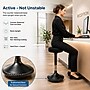 Uncaged Ergonomics Wobble Stool Armless Fabric Active Stool, Black (WSB)~#|#~83AA12F9-360E-4108-85510665A1C5823F_sc7
