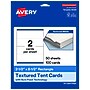 Avery Rectangle Tent Cards , 2.5" x 8.5", Textured Matte, 100 Labels/Box (95329)~#|#~83ABFBE4-5963-470C-ACBD4A0BFA57B43E_sc7