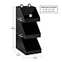 Mind Reader 5-Compartment Coffee, Tea, Utensil and Condiment Countertop Organizer, Black (3TCORG-BLK)~#|#~83AF876B-82CF-4D33-A6009ACD699EBE23_sc7