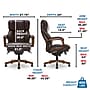 La-Z-Boy Fairmont Ergonomic Faux Leather Executive Big & Tall Chair, 400 lb. Capacity, Biscuit Brown (44940OSS)~#|#~83BD7ED1-06ED-416B-BCE9608B6129B18A_sc7