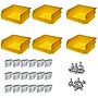 Triton Products 10-7/8" L x 11" W x 5" H LocBin Storage Bin With BinClip, Yellow, 6/CT (BK-235)~#|#~83DEA597-FD70-42E1-9F470B3EF8864AF8_sc7
