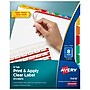 Avery Index Maker Paper Dividers with Print & Apply Label Sheets, 8 Tabs, Multicolor, 5 Sets/Pack (11419)~#|#~84090593-7BEE-41B5-A2E7057B47E7015E_sc7