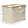 Household Essentials Krush Collapsible Laundry Basket, Bamboo, Tan Chevron (2290-1)~#|#~840CC5C3-56C7-4141-BAA6B1501E4D9009_sc7