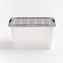 Iris 32 Quart Stack and Pull Latching Plastic Storage Bin, Clear (500207)~#|#~840F4067-58CC-4802-818EEBF32CDD8EDD_sc7
