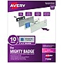 Avery Reusable Name Badge System, 1" x 3", Silver, 10/Pack (71206)~#|#~8417A2C7-7AA3-49B3-8F41BB391ECB7310_sc7