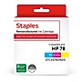 Staples Remanufactured Tri-Color Standard Yield Ink Cartridge Replacement for HP 78 (TRC6578DNDS/STC6578DNDS)~#|#~841F2B1E-EC7C-4D4F-B8F993F6D4DF6513_sc7
