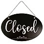 Cosco 2-Side Open/Close Spa Style Indoor Sign, 12" x 8", Black/White (098642)~#|#~8440821A-397C-469A-B35F50DDB8CA780E_sc7